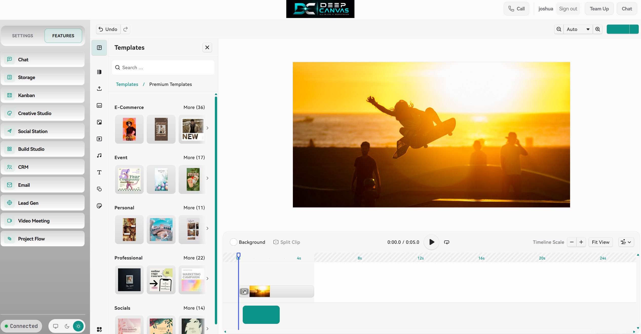 Creative Studio AI generation and editing tools
