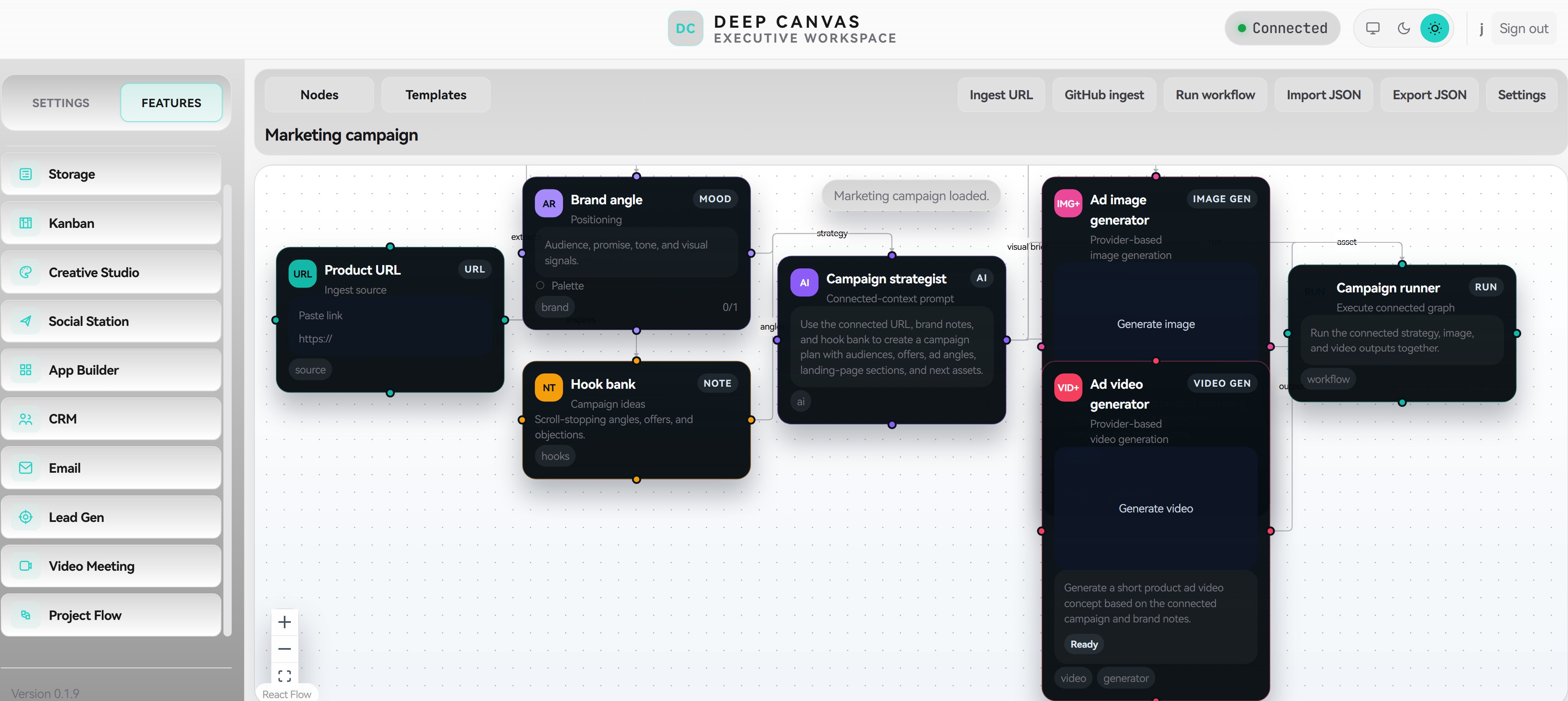 Advanced workflow builder
